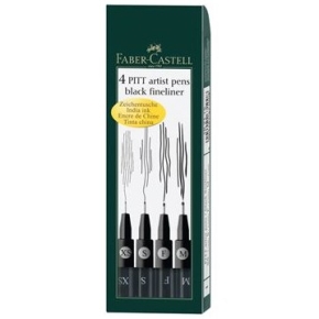 FABER-CASTELL Tuschestift Pitt Artist Pen Farbe 199 4x