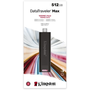 STICK 512GB USB-C 3.2 Kingston DataTraveler Max Black