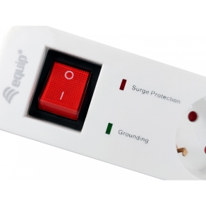 Equip Steckdosenleiste 5-fach Schuko 1.5m Kabel.2xUSB.Schutz