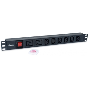 Equip Steckdosenleiste 19(1HE)8fach IEC C20 1.8m Alu. Sch