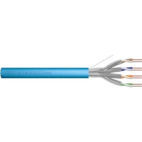 DIGITUS Instal-kab Cat6a U/FTP tw.Pair 305m blau