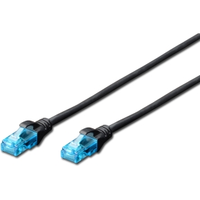 DIGITUS Patchkabel RJ45 U/UTP Cat5e 3.00m sch. Hebelschutz Polybeutel