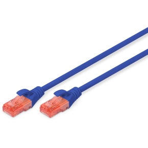 DIGITUS CAT 6 U/UTP Patchkabel - LSZH. 0.25m. blau