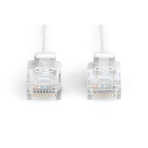 DIGITUS CAT 6 U/UTP Slim Patchkabel. 1m. grau