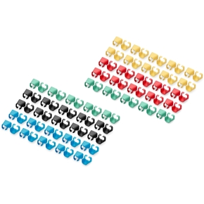 DIGITUS Farbclips für Patchkabel RJ45 100 Stk. gem.Farbe