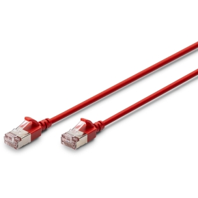 DIGITUS Patchkabel CAT 6A F/FTP Slim 0.50m rot