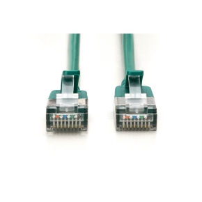 DIGITUS Patchkabel CAT 6A F/FTP Slim 0.30m grün