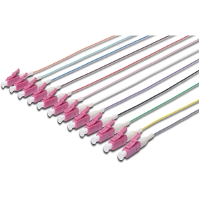 DIGITUS LWL Pigtails LC simplex OM4 12Stk 2.00m