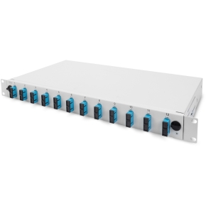 DIGITUS LWL Spleißbox 1HE unbestückt ausziehbar schnellversc