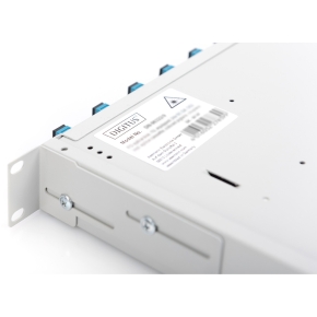 DIGITUS LWL Spleißbox 1HE unbestückt ausziehbar schnellversc