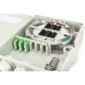 DIGITUS FTTH Box bestückt OS2 12Fasern LC/APC