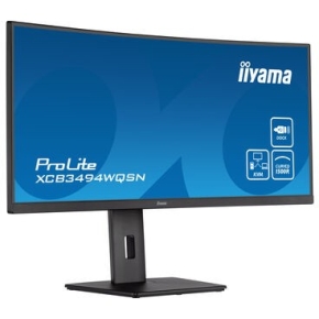 34/86,4cm (3440x1440) iiyama XCB3494WQSN 0,4ms HDMI DisplayPort USB 3.0 Height Adj. Stand Speaker Black