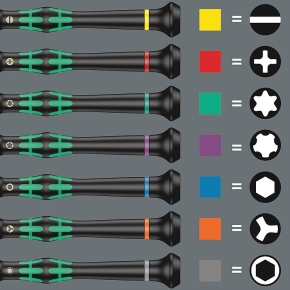 Wera Elektronik-Schraubendrehersatz + Rack 6tlg. 2067/6