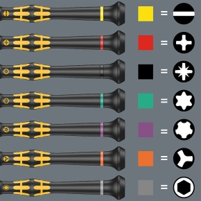 Wera Elektroniker-Schraubendrehersatz +Rack 6tlg 1578 A/6ESD