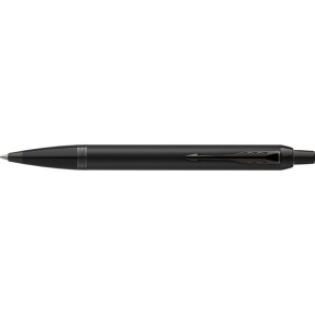 PARKER Kugelschreiber IM Achromatic Rings Black PVD M Blau Geschenkbox