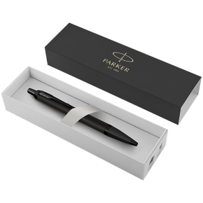 PARKER Kugelschreiber IM Achromatic Rings Black PVD M Blau Geschenkbox
