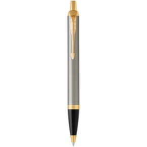 PARKER Kugelschreiber IM Brushed Metal BL M Blau Blister