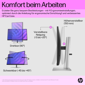 68,6cm/27 (2560x1440) HP E27q G5 IPS HDMI DP Pivot QHD