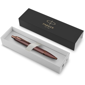 PARKER Kugelschreiber IM Monochrome Burgundy PVD M Blau Geschenkbox
