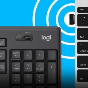 Logitech MK295 Silent wireless Combo Graphite QWERTY US