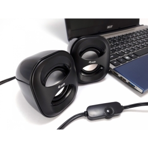 Equip Lautsprecher Mini für Notebook/PC. USB Powered sw/sw