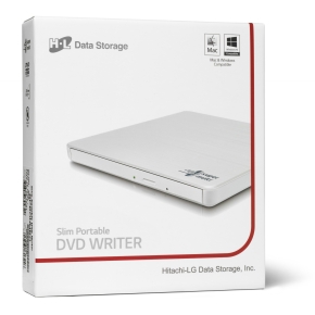 HLDS GP60NW60 DVD-Brenner ultra slim extern USB 2.0 weiss