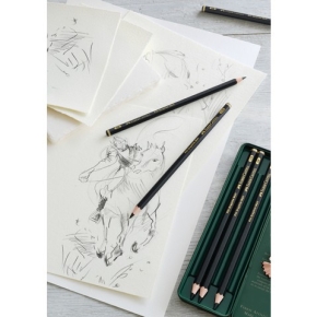 FABER-CASTELL Bleistift Pitt Graphite Matt 6er Etui