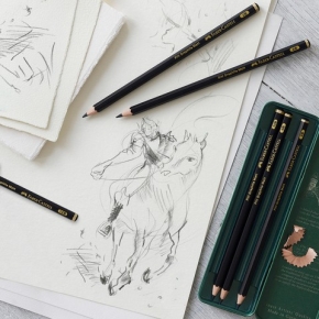 FABER-CASTELL Bleistift Pitt Graphite Matt 6er Etui