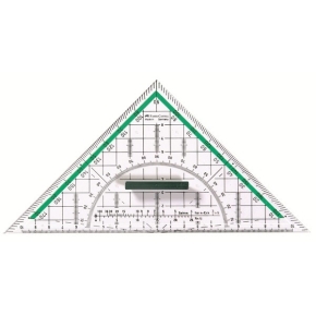 FABER-CASTELL Geometrie-Dreieck groß mit Griff 20 cm