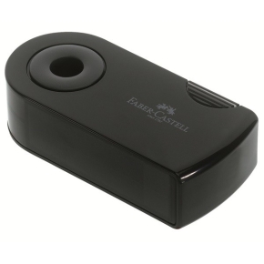 FABER-CASTELL Spitzer Doppelspitzdose Sleeve schwarz