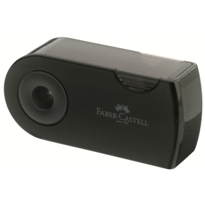 FABER-CASTELL Spitzer Doppelspitzdose Sleeve schwarz