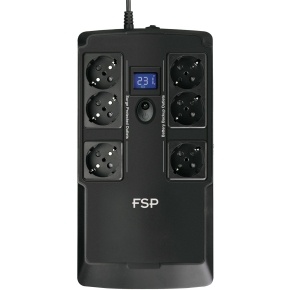 FSP NANOFIT 600 Offline UPS 600VA 360W inkl. 2-port USB charger 6 Schuko