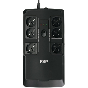 FSP NANOFIT 600 Offline UPS 600VA 360W inkl. 2-port USB charger 6 Schuko