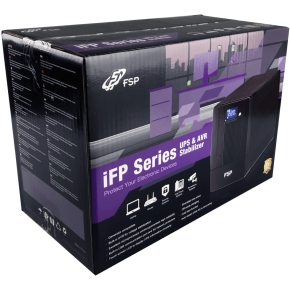 FSP iFP600 Line-interactive UPS 600VA,360W,SCHUKO*2,12V/7AH*1,LCD VERSION ,230V