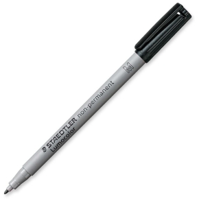 STAEDTLER Folienstift Lumocolor non-perm M schwarz 10 Stück