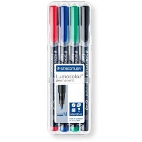 STAEDTLER Folienstift Lumocolor M perm 4St
