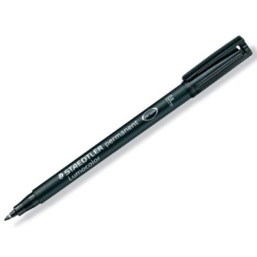 STAEDTLER Folienstift Lumocolor perm F schwarz 10 Stück