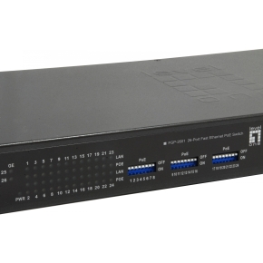 Switch 24x FE FGP-2601 2xGE 19 150W 24xPoE
