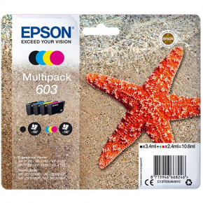 Epson Tinte 603 C13T03U64010 4er Multipack (BKMCY) bis zu 130 Seiten