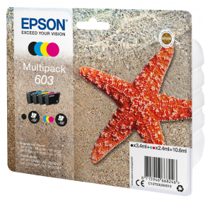 Epson Tinte 603 C13T03U64010 4er Multipack (BKMCY) bis zu 130 Seiten
