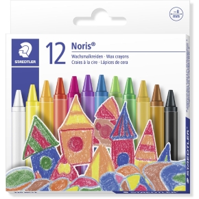STAEDTLER Wachsmalkreide Noris 12er-Set im Kartonetui 8mm retail