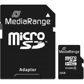 32GB MEDIARANGE MicroSDHC Klasse 10 45 MB/s 15 MB/s