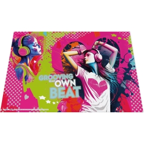 HERMA Schreibunterlage Kartonmusic Girl 55x35 3Stk