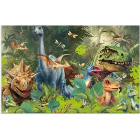 HERMA Schreibunterlage Karton Dino World 55x35 3Stk