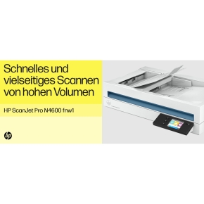 HP Scanjet Pro N4600 fnw1 Flachbettscanner ADF 40 S./Min USB3.0 LAN WLAN