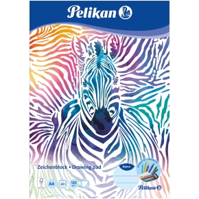 Pelikan Zeichenblock DIN A4. 120g/m2. 20 Blatt