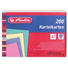 Herlitz Karteikarte A7 liniert hf 200 Stück