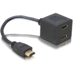 DELOCK Adapter HDMI Stecker zu 2x HDMI Buchse