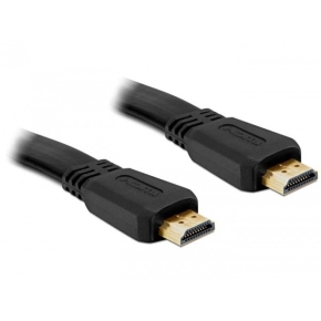 DELOCK Kabel HDMI A-A St/St flach 3.0m