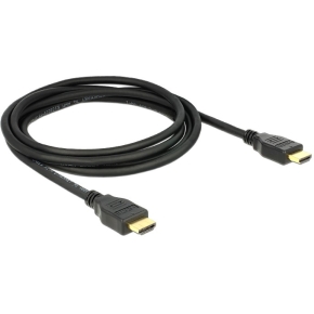 DELOCK Kabel HDMI A Stecker > A Stecker High Speed with Ethernet 2 m